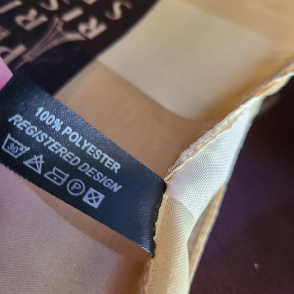 New J.Mico Sancho Paris Square scarf sz.37×37in. print letters - Picture 7 of 7